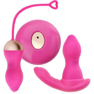 OU VIBRATOR + VIBRATOR AUTOPORTANT 2în1 - 12 FUNCȚII CU TELECOMANDĂ WIRELESS - 72500628