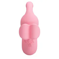 Stimulator clitoridian cu unde de presiune și stimulator flexibil, roz - 77562419 - 3