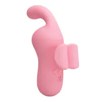 Stimulator clitoridian cu unde de presiune și stimulator flexibil, roz - 77562419 - 6
