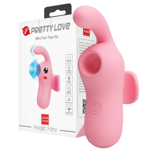 Stimulator clitoridian cu unde de presiune și stimulator flexibil, roz - 77562419