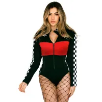 Body senzual cu fermoar Racer Girl lenjerie erotică - 76610698 - 3
