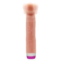 Vibrator realist anatomic bej cu potențiometru rotativ, 21,5 cm - 77174857 - 2