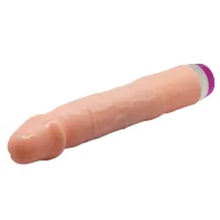 Vibrator realist anatomic bej cu potențiometru rotativ, 21,5 cm - 77174857 - 3