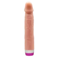 Vibrator realist anatomic bej cu potențiometru rotativ, 21,5 cm - 77174857 - 4