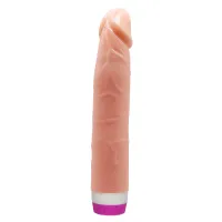 Vibrator realist anatomic bej cu potențiometru rotativ, 21,5 cm - 77174857 - 6