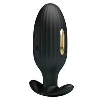 Buton anal vibrator cu electrostimulare 13 opțiuni de vibrație + aplicație - 75410860 - 5