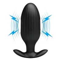 Buton anal vibrator cu electrostimulare 13 opțiuni de vibrație + aplicație - 75410860 - 4
