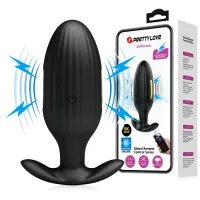 Buton anal vibrator cu electrostimulare 13 opțiuni de vibrație + aplicație - 75410860 - 2
