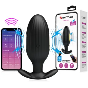 Buton anal vibrator cu electrostimulare 13 opțiuni de vibrație + aplicație - 75410860