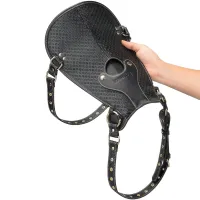 Rebellion șa din piele, husă pentru pernă cu suport pentru dildo - 77419971 - 4