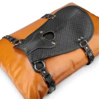 Rebellion șa din piele, husă pentru pernă cu suport pentru dildo - 77419971 - 3
