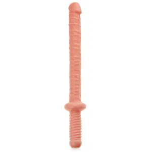 VIBRATOR BASTON DE PENETRARE 45cm PENIS DUBLU VAGINAL-ANAL - 74757351