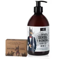 Set vegan pentru bărbați DOBERMAN gel + săpun - 73008819 - 2