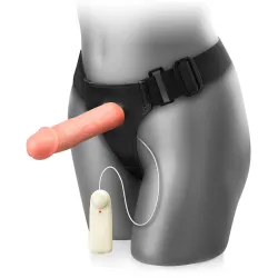 Proteza de penis dildo strap-on vibrantă, goală, prelungește cu 9 cm – 78108380