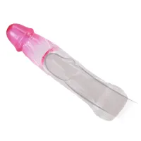 Manșon transparent măritor pentru penis + 5 cm - 70191499 - 4