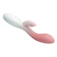 Vibrator din silicon moale cu stimulator pentru clitoris - 70124072 - 4