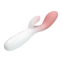 Vibrator din silicon moale cu stimulator pentru clitoris - 70124072 - 2