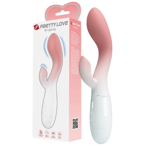 Vibrator din silicon moale cu stimulator pentru clitoris - 70124072