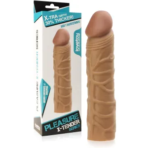 MANȘON DIN CIBER PIELE EXTINDE ȘI ÎNGROAȚĂ PENISUL FORMĂ REALISTĂ - 74720601