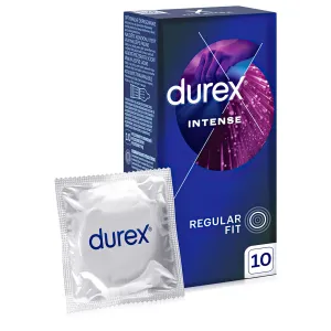 Durex Intense Prezervative cu striații și lubrifiant special 10 buc - 78236317
