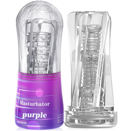 MASTURBATOR DISCRET DIN GEL CU PROTUBERANȚE ȘI GEL MOALE ÎN TUB - 72916525