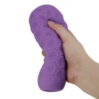 Masturbator masculin din gel mov cu bile de masaj - 71968524 - 5