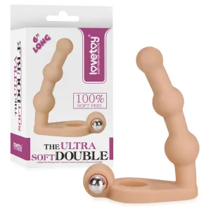 Inel vibrator pentru erecție pe penis cu masajer de 14 cm - 76609366