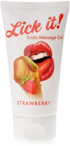 LICK IT STRAWBERRY 50 ml GEL DE MASAJ PENTRU ÎNTREGUL CORP - 73501136