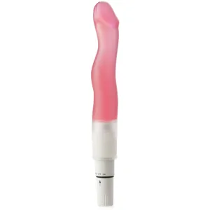 VIBRATOR FLEXIBIL VAGINA-ANAL DIN GEL ROZ – DGE HZLO009R