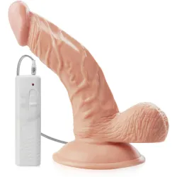 Vibrator realist curbat dildo penis cu ventuză - 70410366