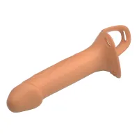 Harnasament strap-on cu manșon pentru penis culoarea pielii - 74696456 - 6