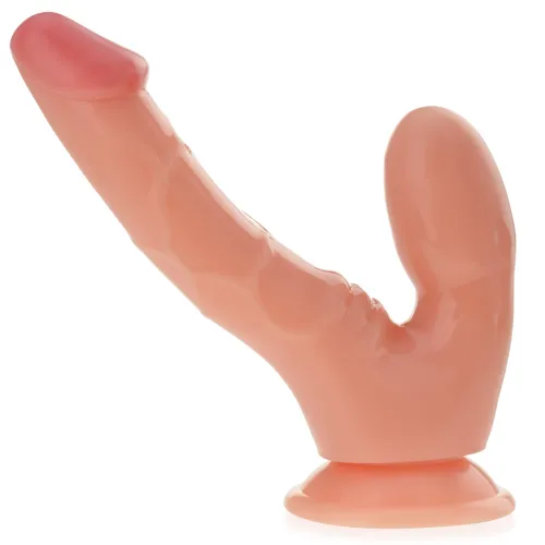 DILDO DUBLU 2în1 PENIS ARTIFICIAL + PLUG ANAL PE VENTUZĂ - 75591490