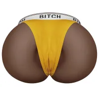 Vagin realist din bronz artificial și anus cu chiloți Streetgirl - 79628224 - 3