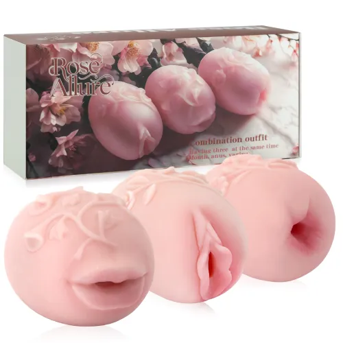 Set de trei masturbatoare pentru bărbați vagin artificial - 77348687