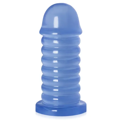 Dildo gros de 6,5 cm diametru plug anal albastru XXL - 71836807