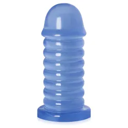Dildo gros de 6,5 cm diametru plug anal albastru XXL - 71836807