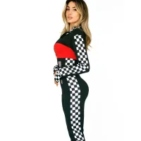 Combinezon senzual cu fermoar Racer Girl lenjerie erotică - 76219697 - 3