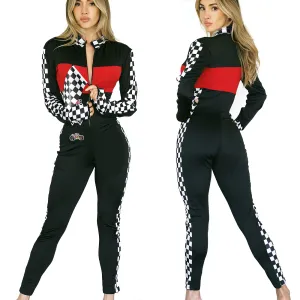 Combinezon senzual cu fermoar Racer Girl lenjerie erotică - 76219697