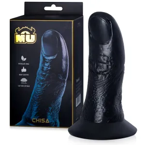 Dildo negru fantasy deget de uriaș 19 cm cu ventuză - 70981942