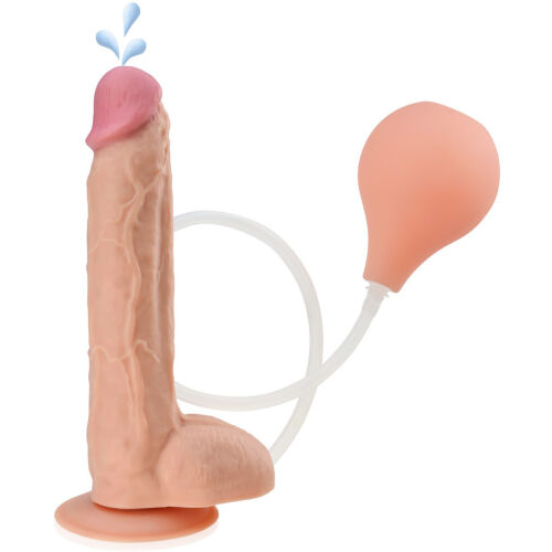 PENIS MARE 26cm CU EJACULARE DILDO REALIST PE VENTUZĂ - 72143308