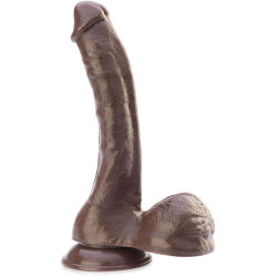 DILDO CU TESTICULE. PENIS IMENS CU VENTUZĂ PENETRATOR DIN GEL – 77213287