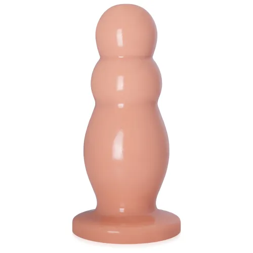 Dop anal din gel gros de culoarea pielii dildo max 6 cm diametru - 72587178