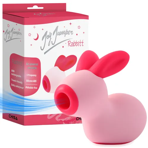 Maseorul de aer pentru clitoris, iepuraș vibrator cu 5 funcții - 72803559