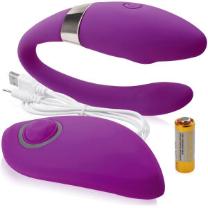 VIBRATOR PENTRU CUPLURI CU TELECOMANDĂ DE UTILIZAT ÎN TIMPUL SEXULUI - 10 SEX FUNCȚII - 71693924