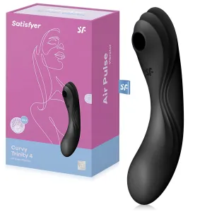 Satisfyer Curvy Trinity vibrator pentru femei cu stimulator de aer - 75637666