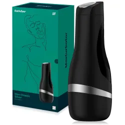 SATISFYER MEN CLASSIC - MASTURATOR PENTRU STIMULAREA ÎNTREGULUI PENIS CU INTERIOR CYBERSKIN ȘI EFECT DE ASPIRAȚIE - 79585720