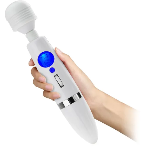 MASEUR CLITORIDIAN PUTERNIC 7990 VIBRAȚII/MINUT VIBRATOR MAGIC WAND LCD - 9 FUNCȚII + INTENSITATE REGLABILĂ - 74007887