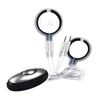 Stimulator electric dublu cu inel pentru penis și bandă pentru scrot - 78995468 - 3