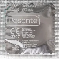 Prezervativ striat Pasante Ribbed pentru stimulare intensă, 1 buc. - pss 1080ra - 2