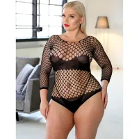 Body erotic din plasă mulat XL-XXXL bodystocking plus size - 74142600 - 2